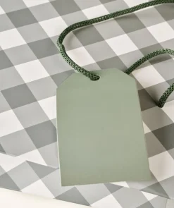 Gingham lahjapussi moniväri/vihreä
