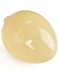 Glass egg koriste vaaleankeltainen