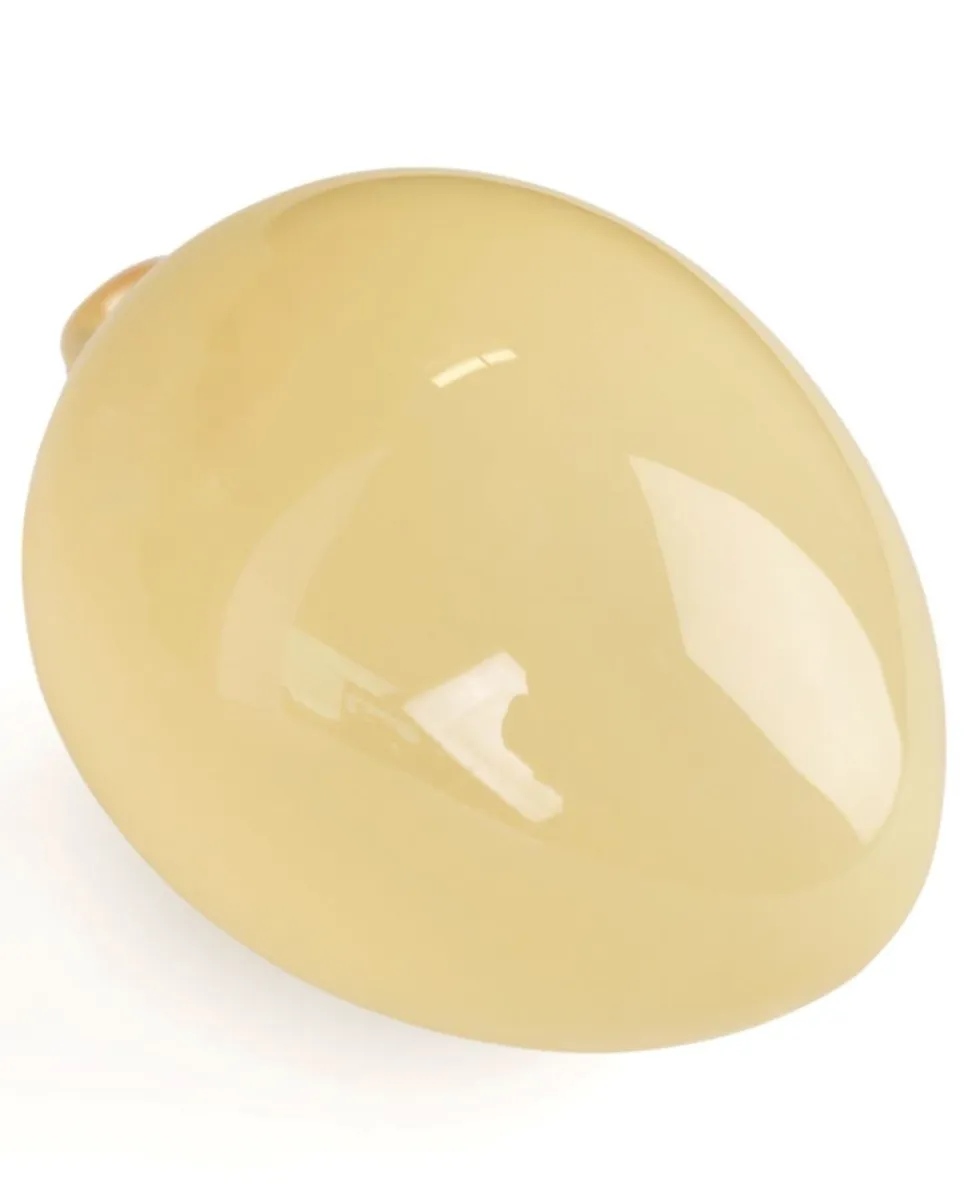 Glass egg koriste vaaleankeltainen
