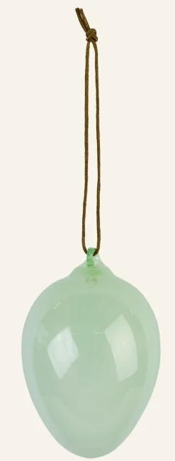 Glass egg koriste vaaleanvihreä