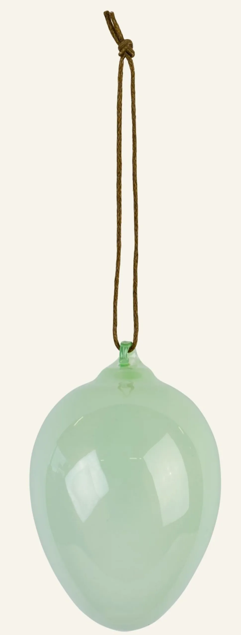 Glass egg koriste vaaleanvihreä