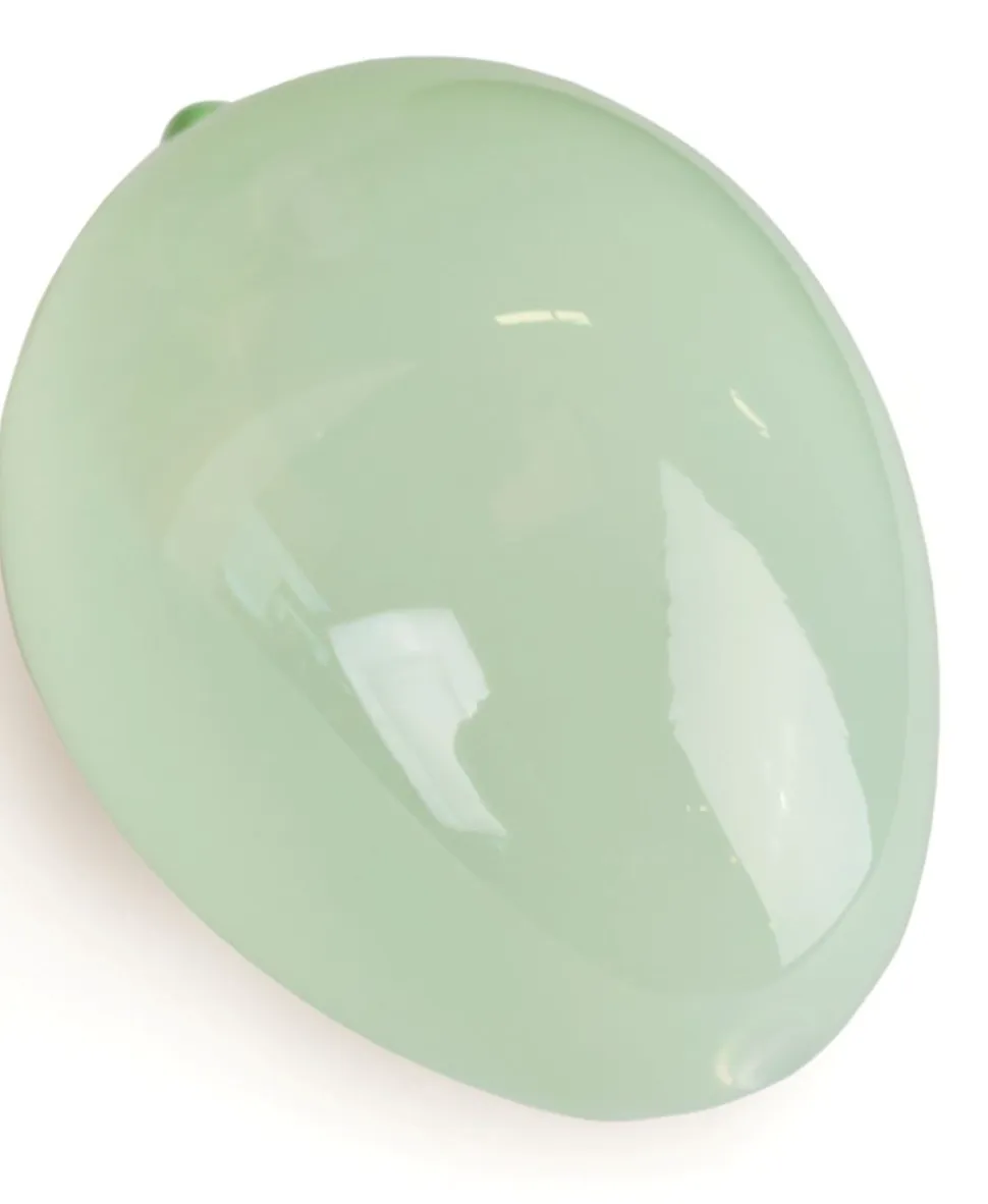 Glass egg koriste vaaleanvihreä