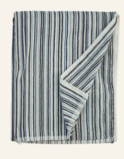 Hanne Stripe pyyhe moniväri/sininen