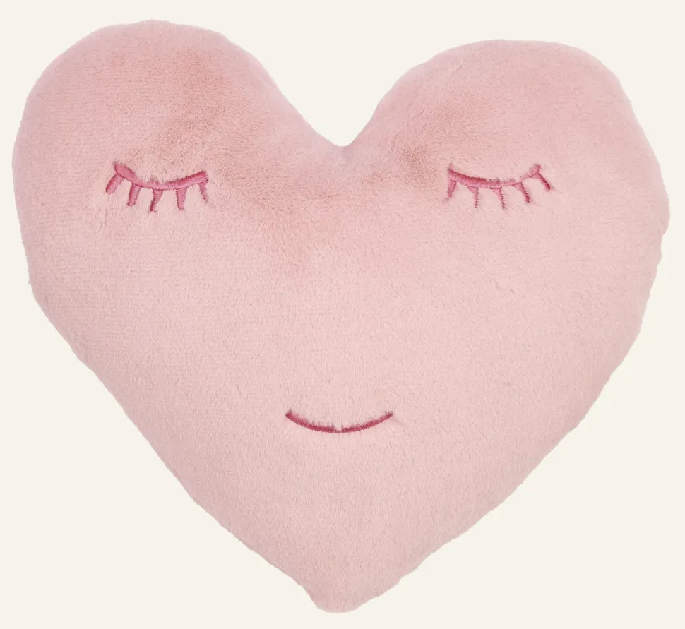 Heart koristetyyny roosa
