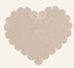 Heart lautasliina beige