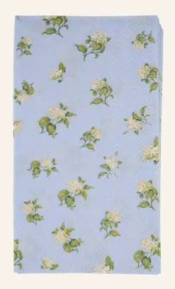 Hydrangea ruokapaperiservetti moniväri/sininen