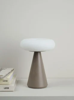Iris LED-pöytälamppu vaaleanruskea