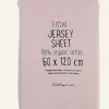 Jersey formsydd muotoonommeltu aluslakana vaaleanroosa