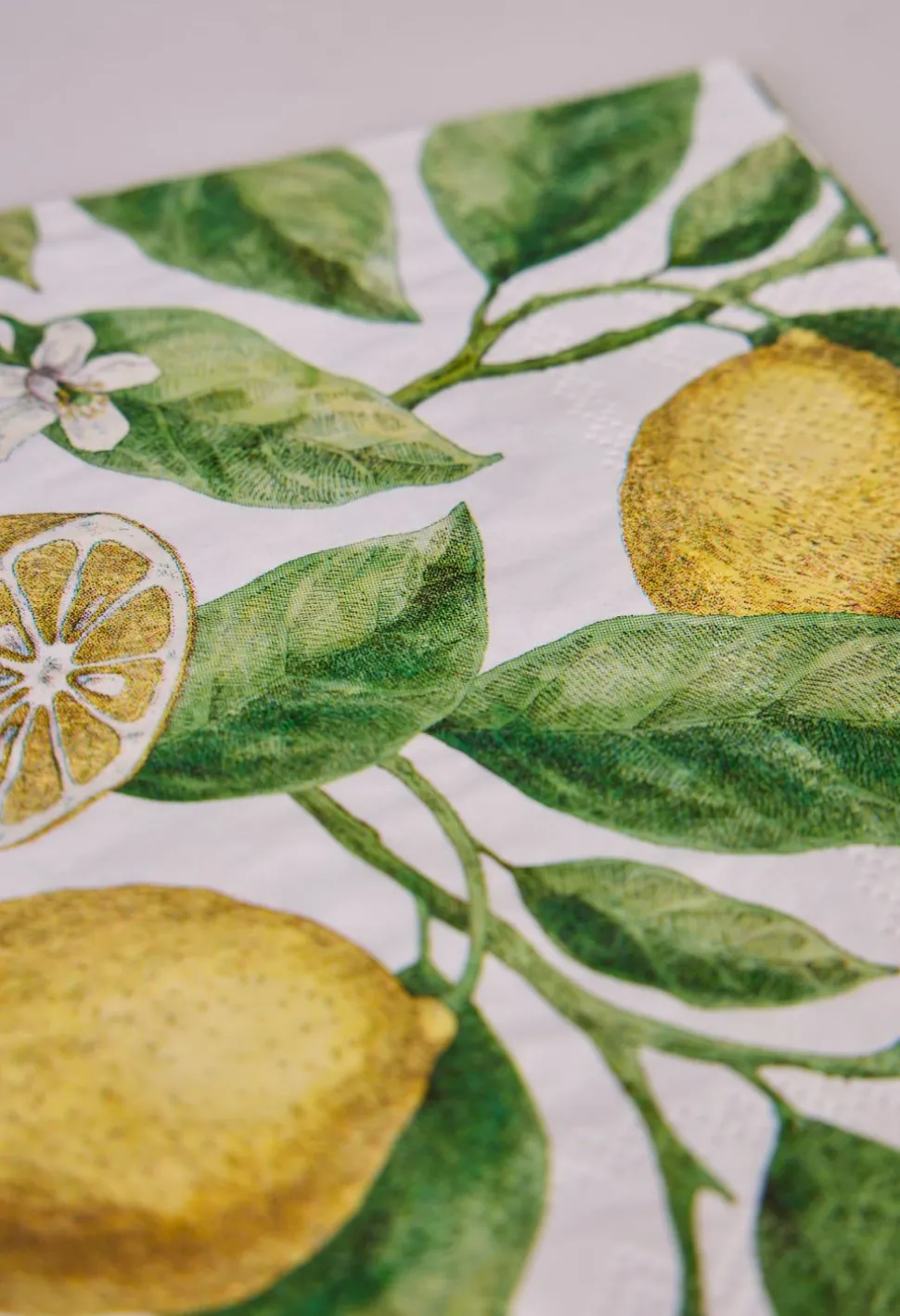 Juicy lemons paperiservetit moniväri/keltainen