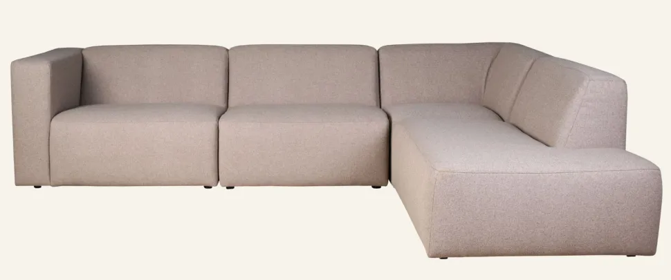 Juno moduulisohva 4 osaa avoin pääty oikealla beige