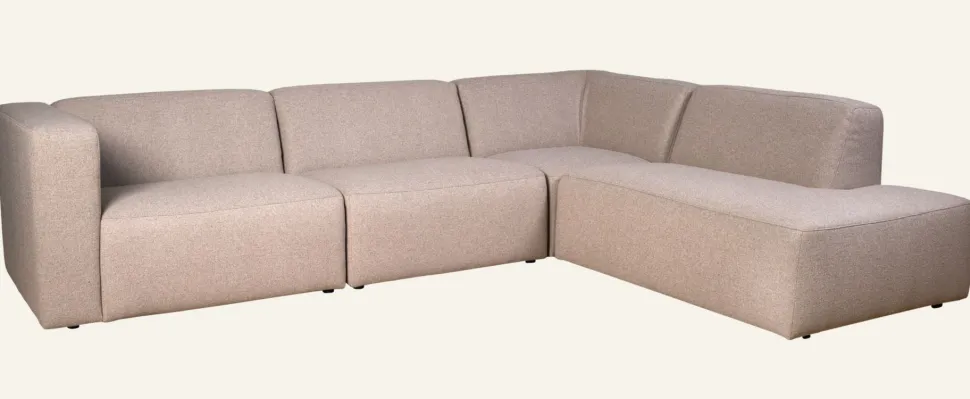 Juno moduulisohva 4 osaa avoin pääty oikealla beige