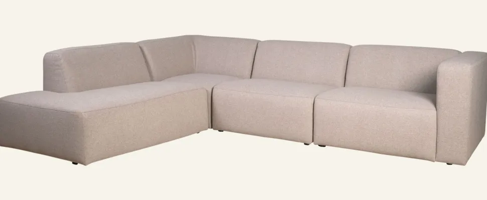 Juno moduulisohva 4 osaa avoin pää vasen beige