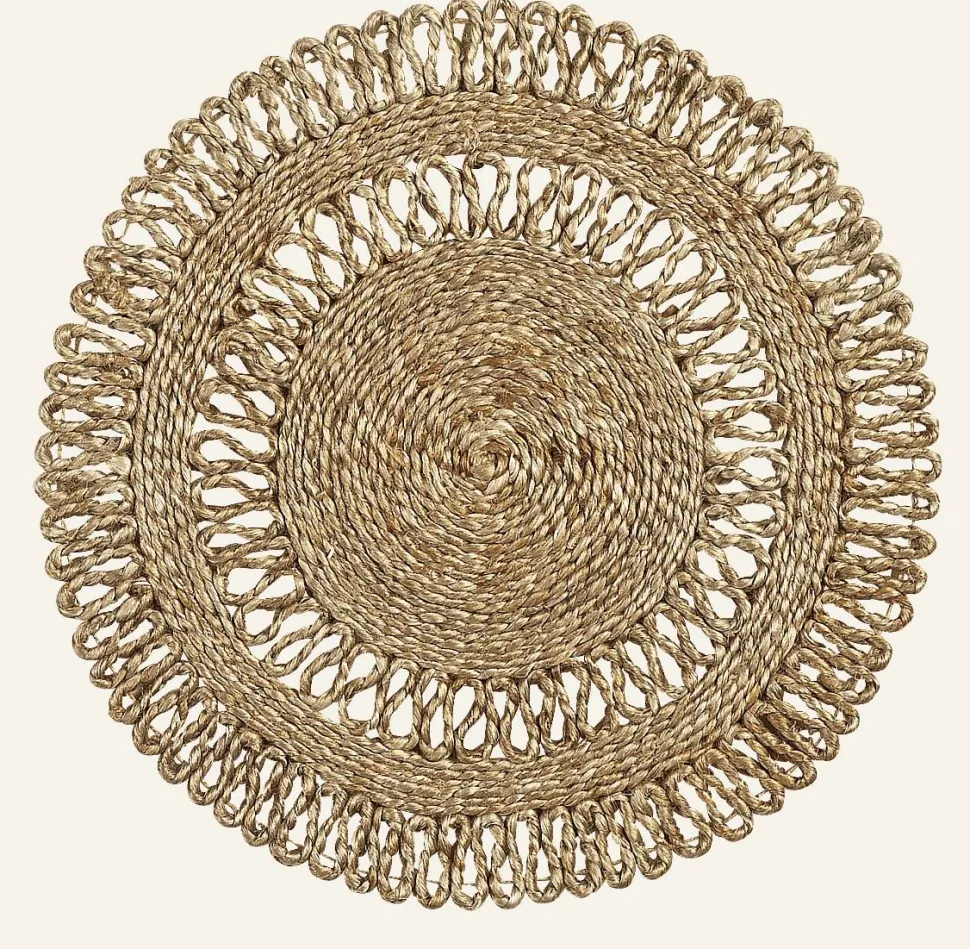Jute Flower tabletti luonnonväri