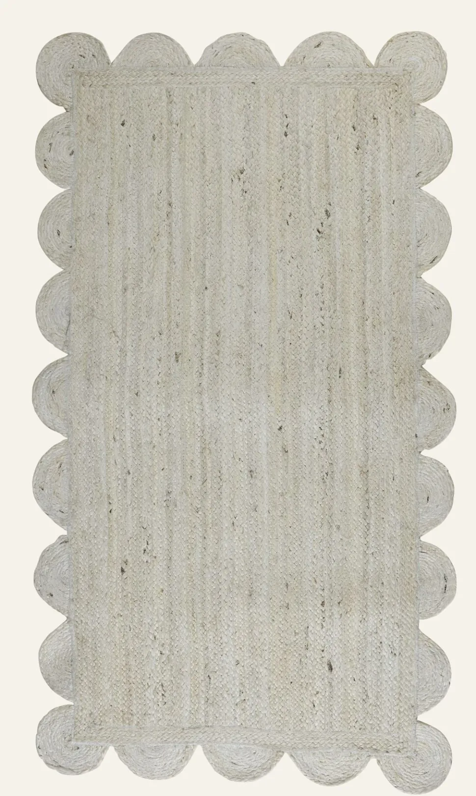 Jute Scallop matto luonnonväri