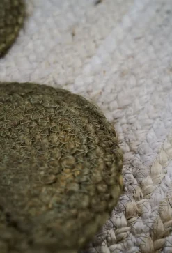 Jute Scallop matto vihreä