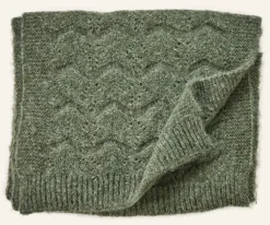 Knitted scarf oliivinvihreä - 40x200 cm