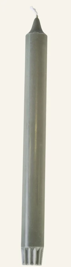 Kruunukynttilä harmaanvihreä - 24 cm