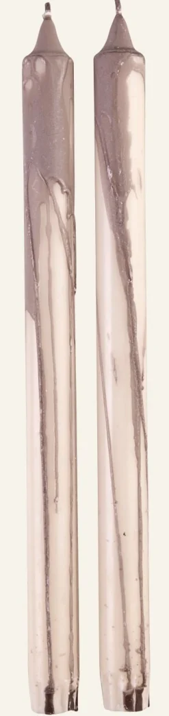 Kruunukynttilä vaaleanharmaa - 30 cm
