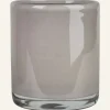 Kynttilälyhty keskiharmaa - 8x8x9 cm