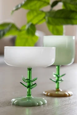 Leaf cocktaillasi valkoinen