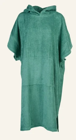 Leo Beach poncho tummanvihreä