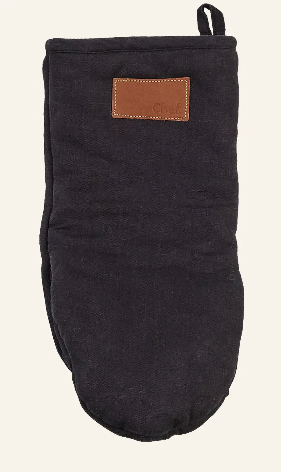 Linen patakinnas musta