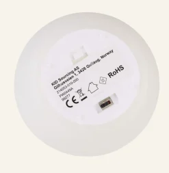 Lucius rustic round led-kynttilä valkoinen