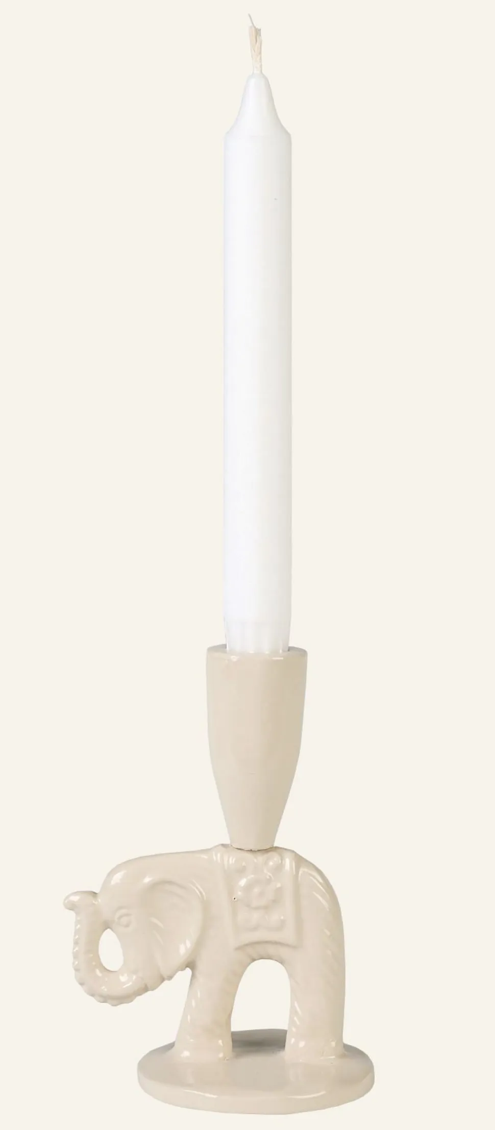 Lucky kynttilänjalka beige