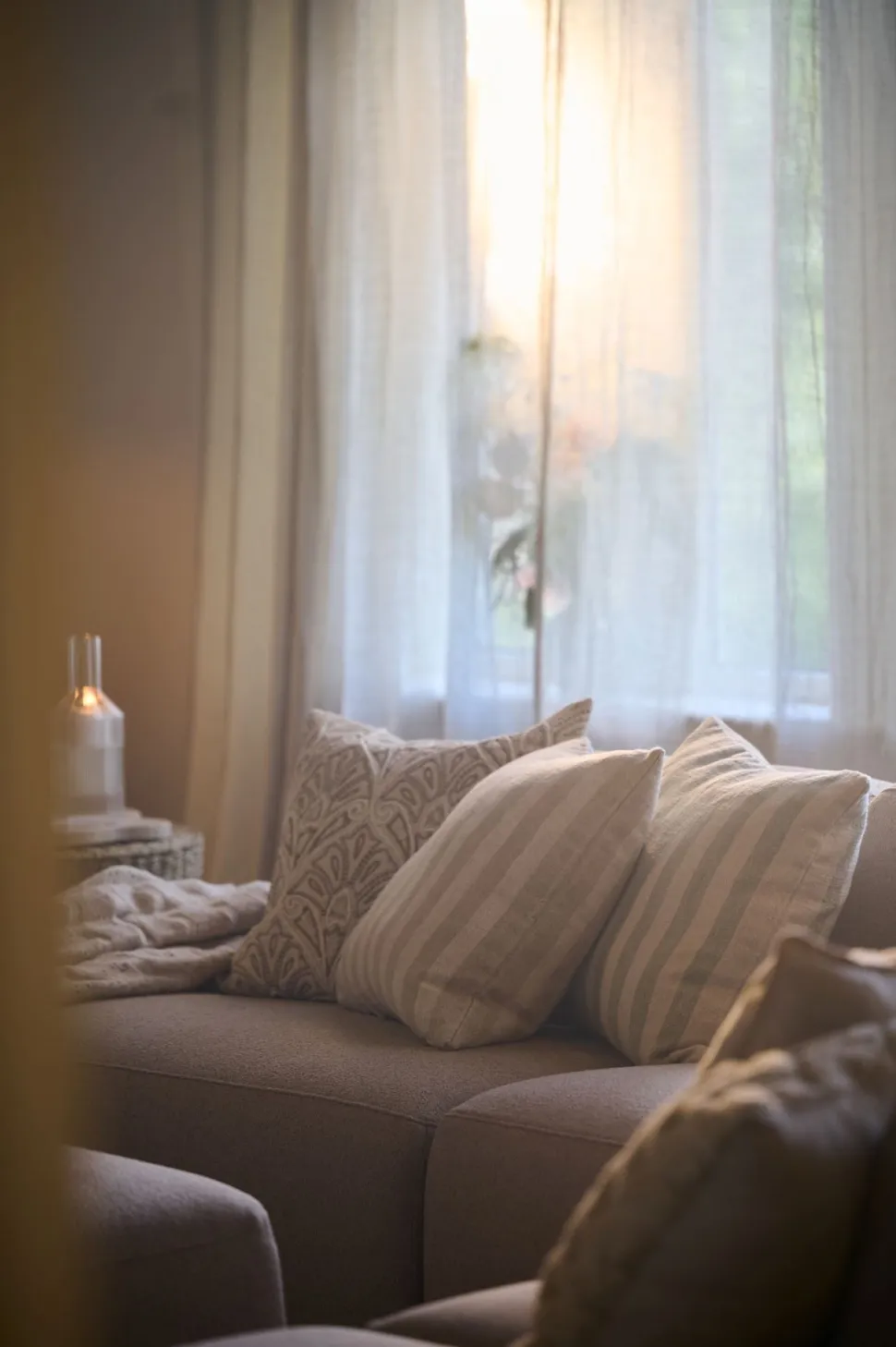 Lydia koristetyynynpäällinen luonnonväri