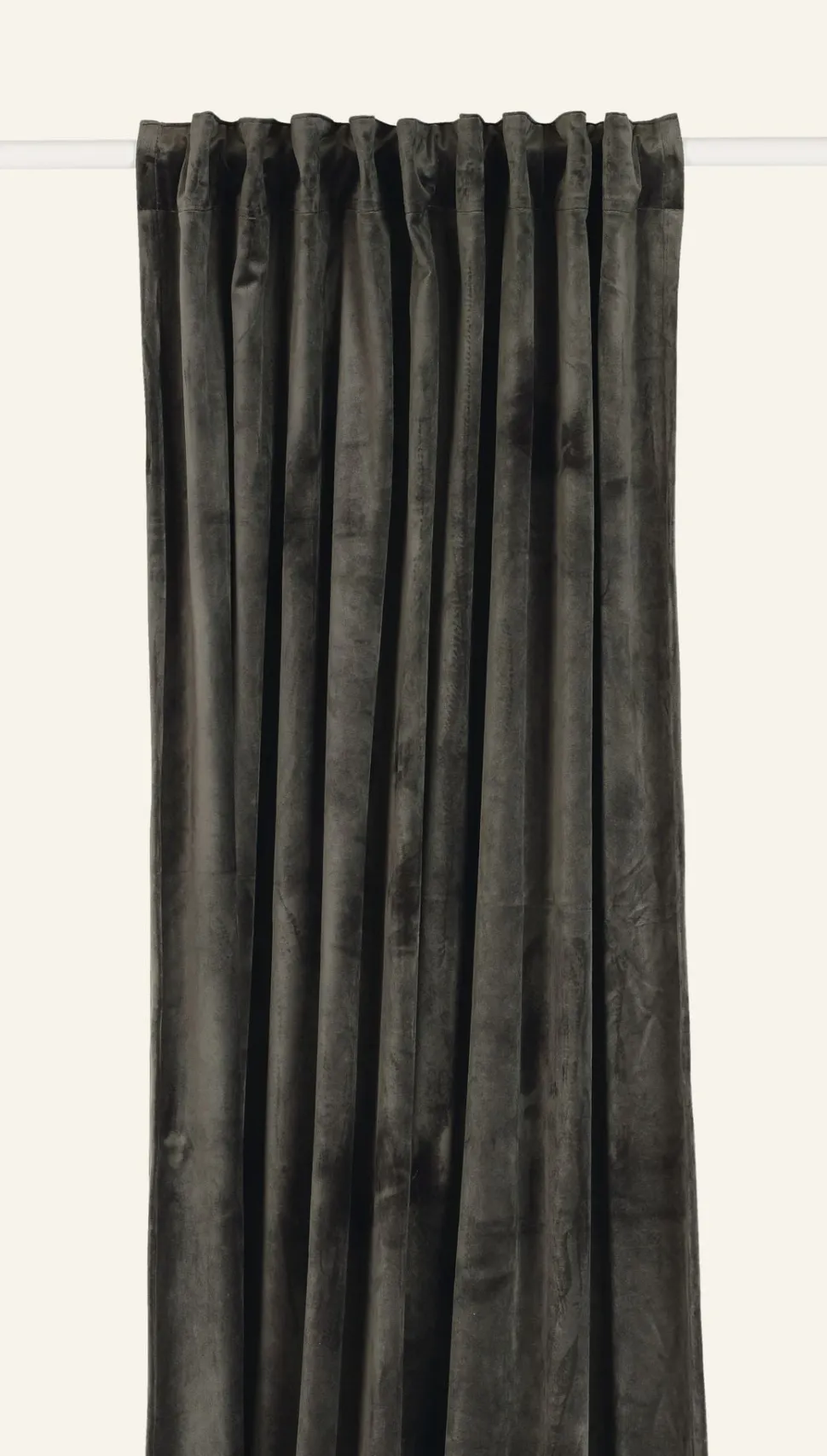 Mali velour verho harmaa