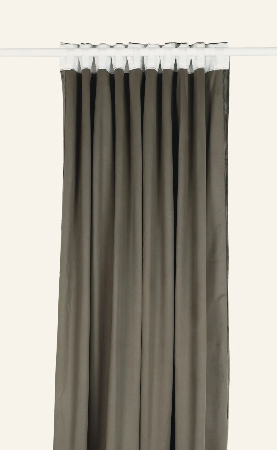 Mali velour verho harmaa