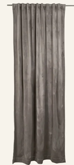 Mali velour verho harmaanruskea