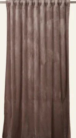 Mali velour verho harmaanruskea