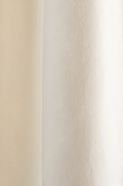 Mali velour verho luonnonvalkoinen