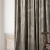 Mali velour verho vaaleanharmaa