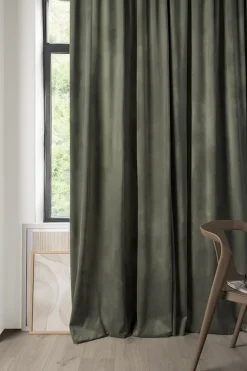 Mali velour verho vihreä