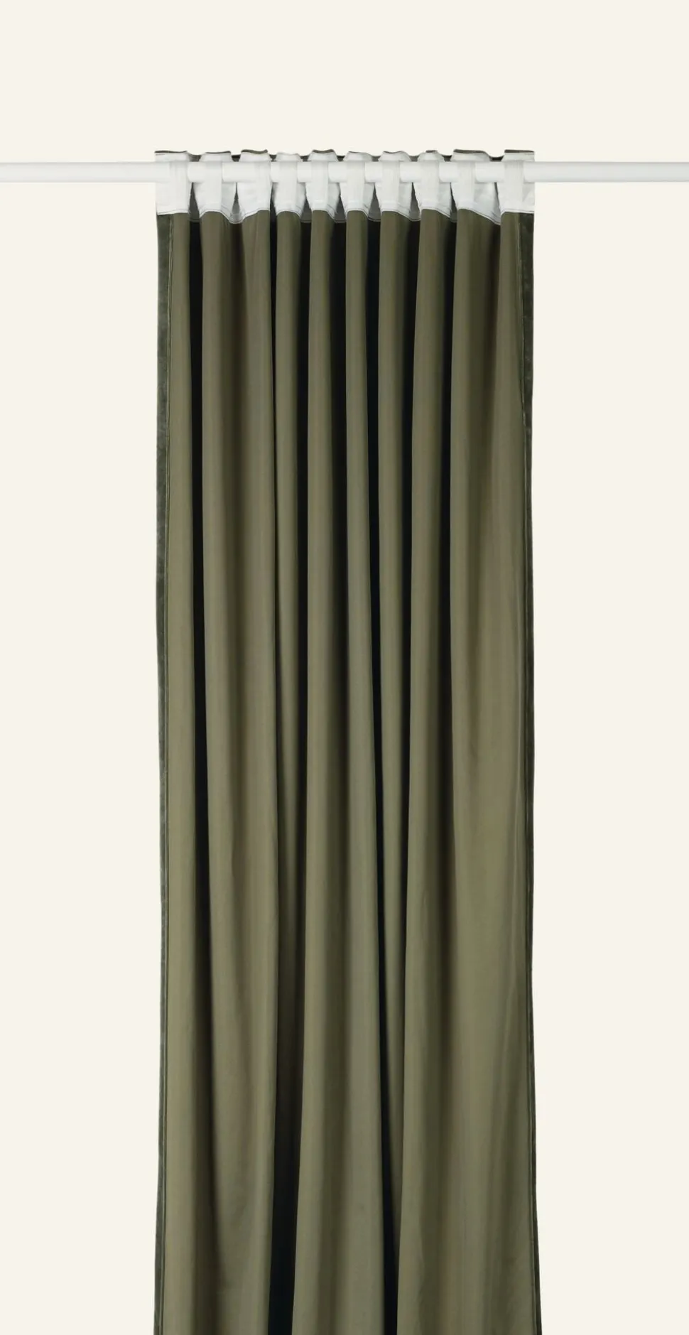 Mali velour verho vihreä
