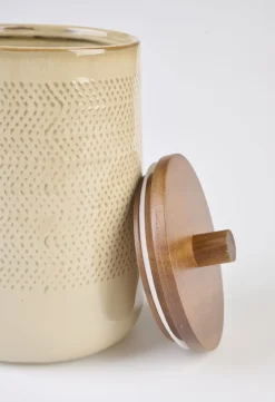 Mel säilytyspurkki beige
