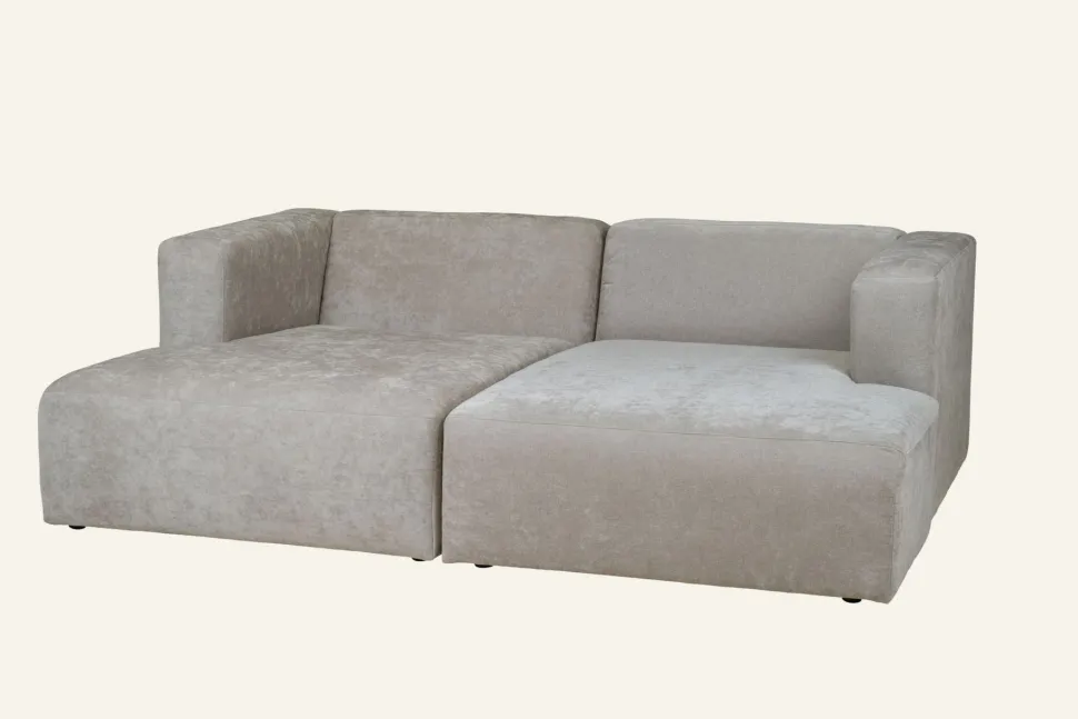 Moduulisohva 2 osaa divaani harmaa - 228x154x73 cm