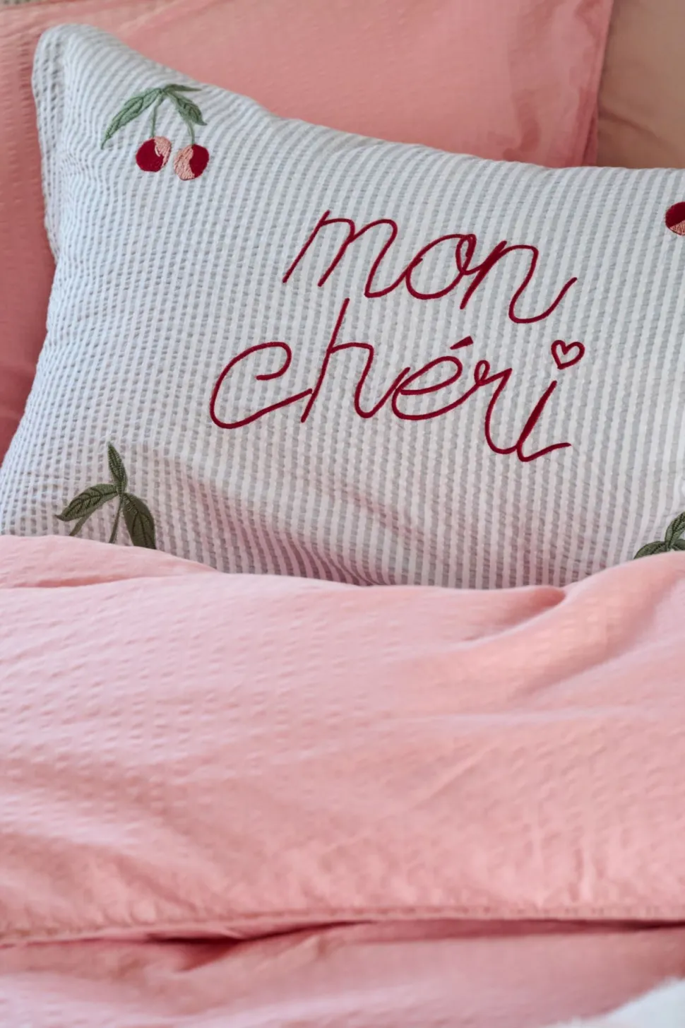 Mon Cheri tyynyliina puuvillaa sininen