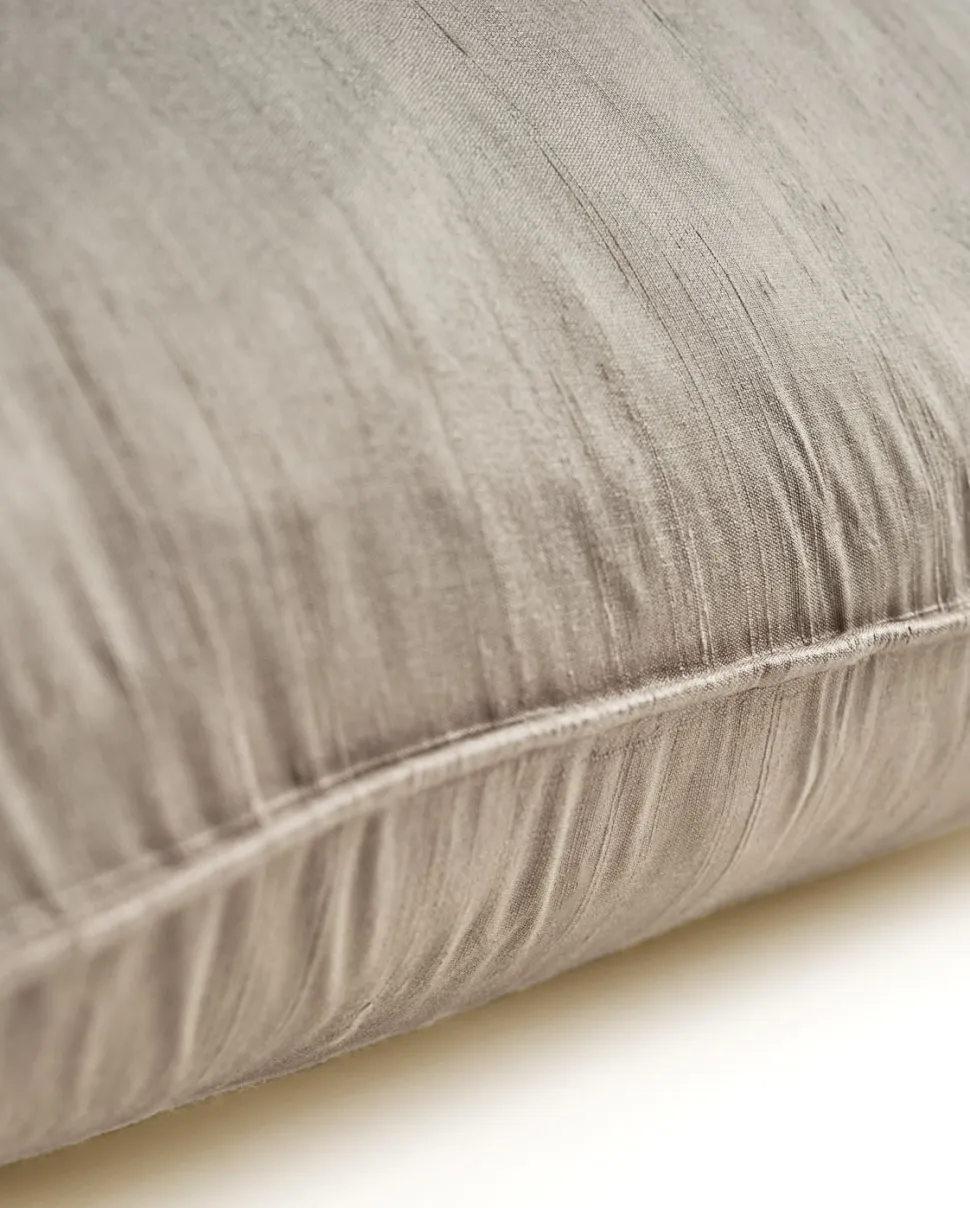 Mulbury silk koristetyynynpäällinen harmaanruskea