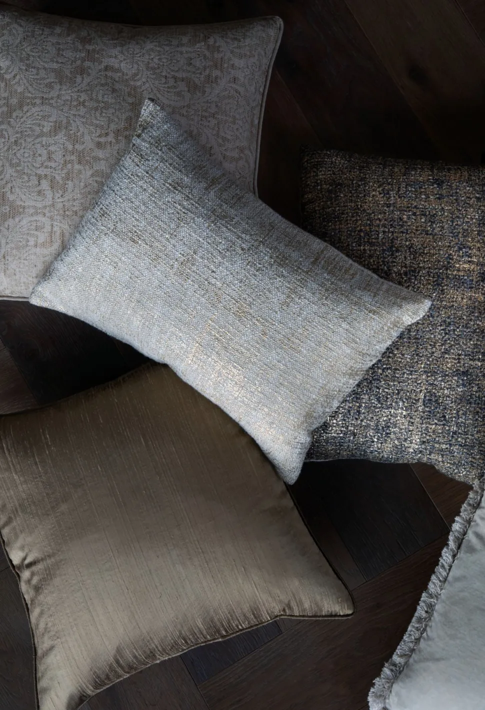 Mulbury silk koristetyynynpäällinen kulta