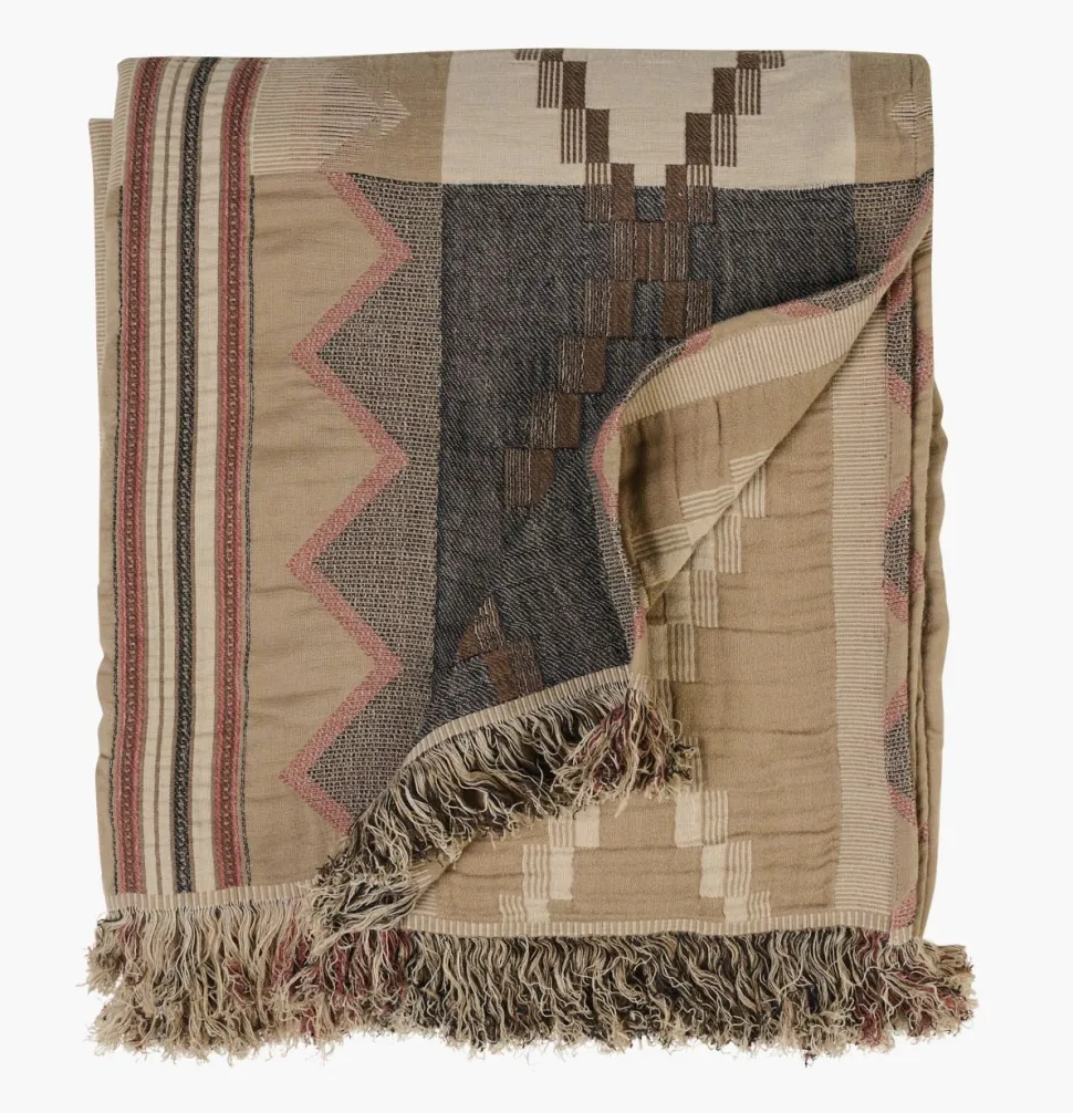 Navajo torkkupeitto moniväri/ruskea