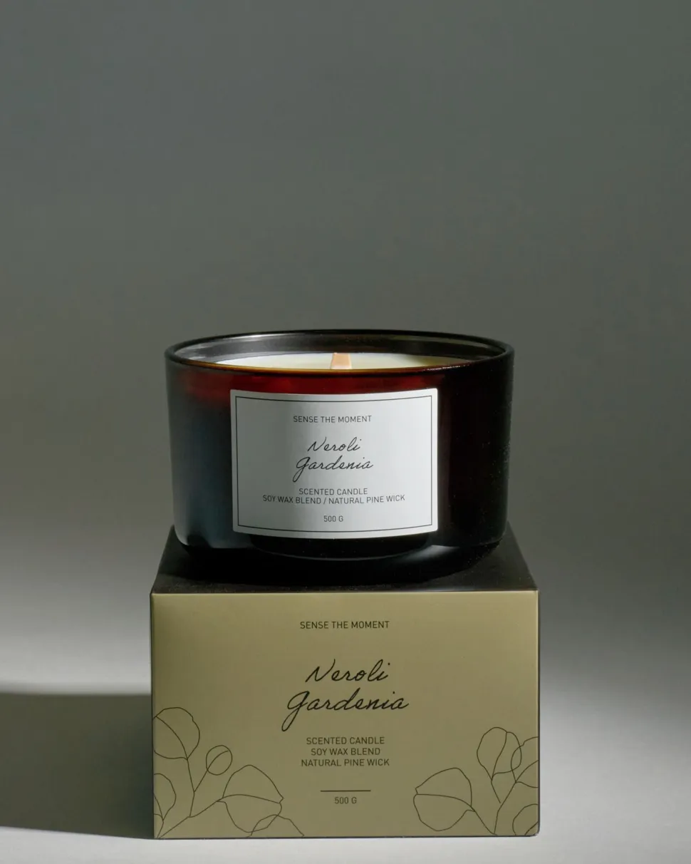 Neroli Gardenia large tuoksukynttilä hiekka