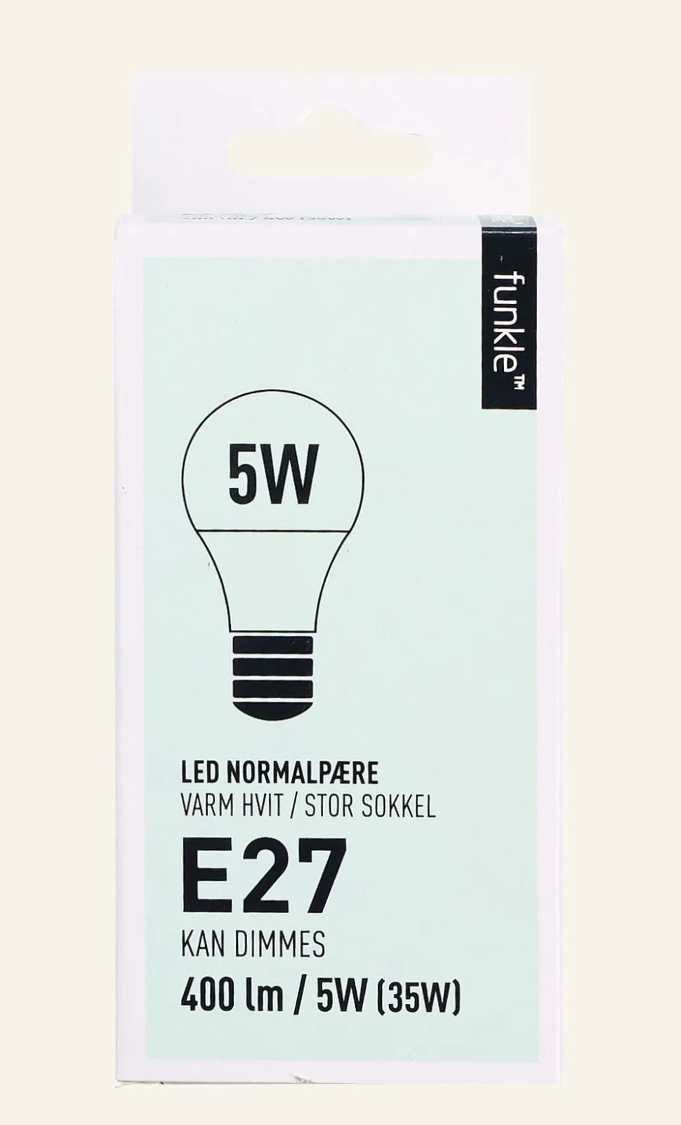 Normal w/dim E27 5W lamppu moniväri