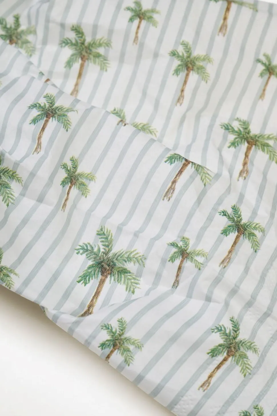 Palm stripes paperiservetit moniväri/vihreä