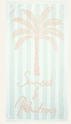 Palmtrees kylpypyyhe moniväri/vihreä