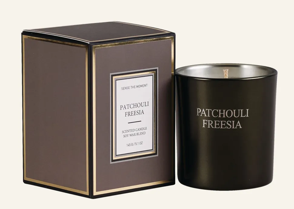 Patchouli Freesia metallic tuoksukynttilä vihreä