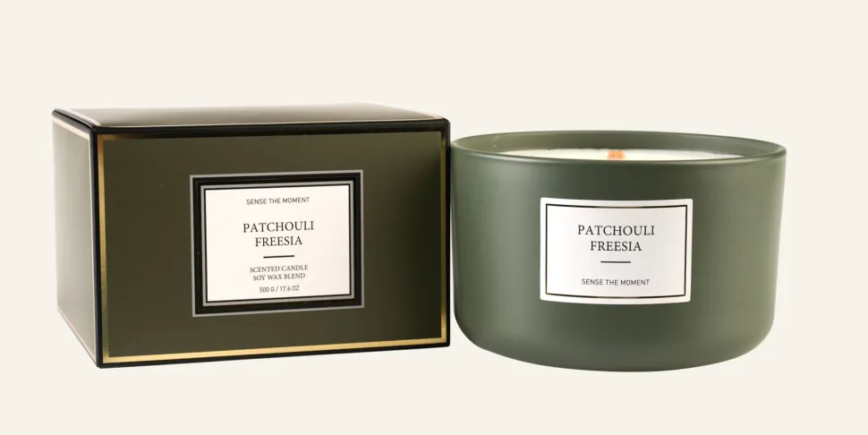 Patchouli Freesia tuoksukynttilä vihreä