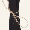 Pellavaservetti musta - 45x45 cm